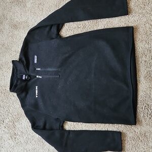 Patagonia long sleeve sweater, Trek logo on right chest, size M